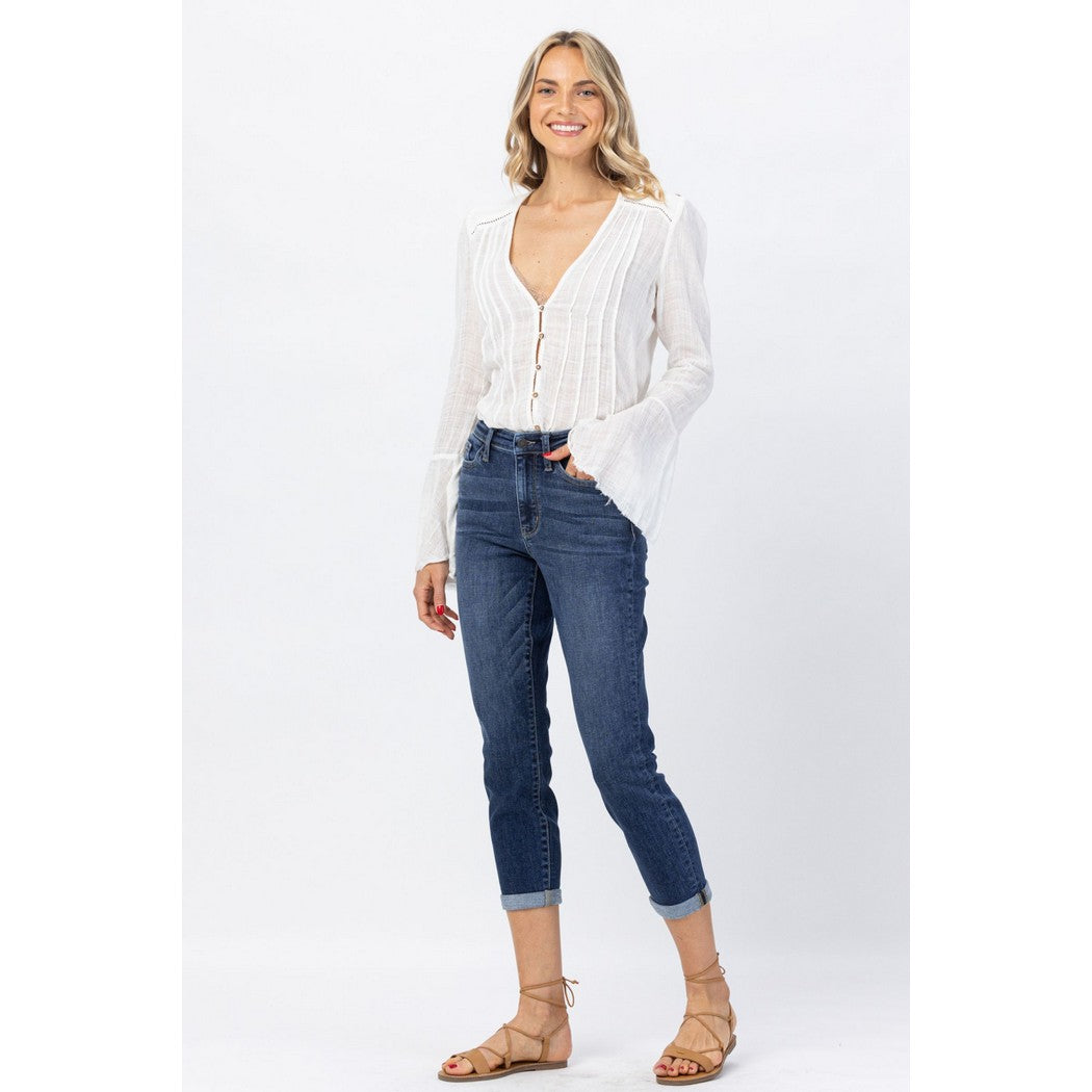 Cuff Cropped Pedal Pusher Denim 82390REG