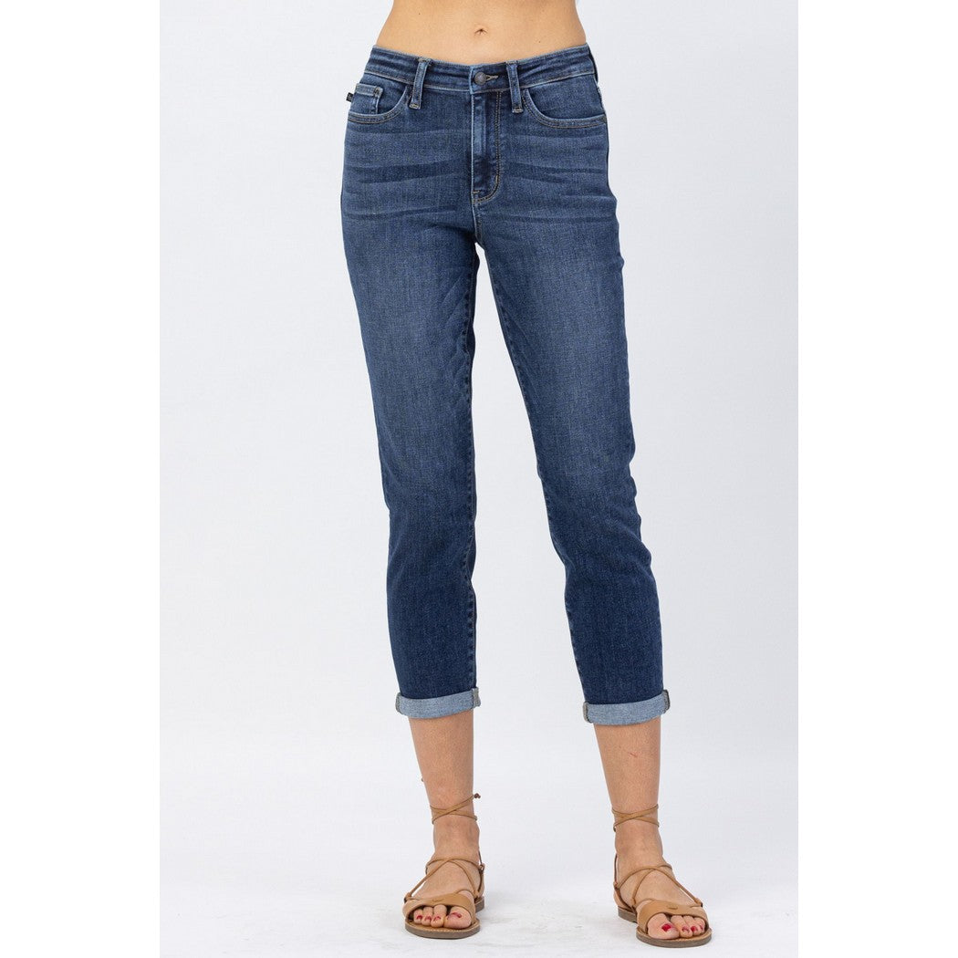 Cuff Cropped Pedal Pusher Denim 82390REG