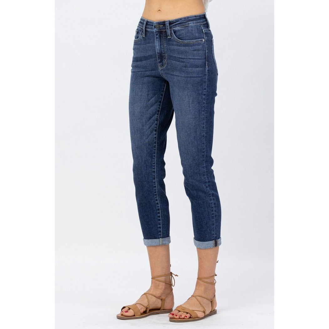 Cuff Cropped Pedal Pusher Denim 82390REG