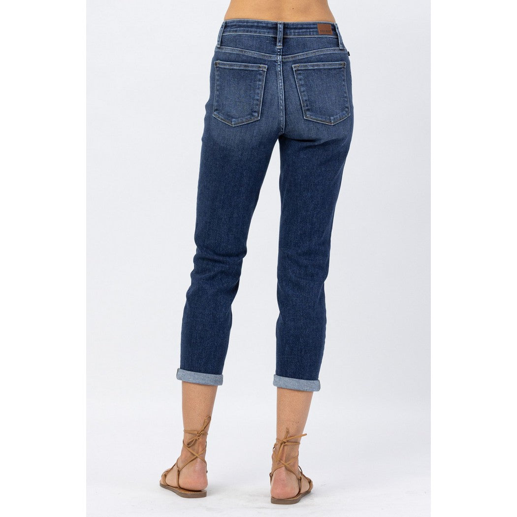 Cuff Cropped Pedal Pusher Denim 82390REG