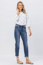 Load image into Gallery viewer, Midrise Clean Non-Distressed Boyfriend Denim 82277REG

