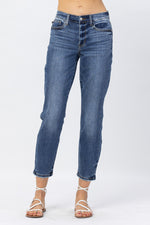 Load image into Gallery viewer, Midrise Clean Non-Distressed Boyfriend Denim 82277REG

