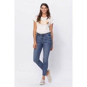 Cleo Embroidered Pocket Relaxed Fit Denim 88259