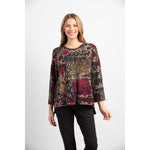 Load image into Gallery viewer, Cozy-Up Fleece Floral Pullover Top 36369
