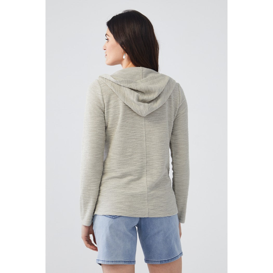 Hooded V-Neck Top 3832692