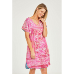 Load image into Gallery viewer, Kotor Short Sleeve Reversible Shift Dress 4139
