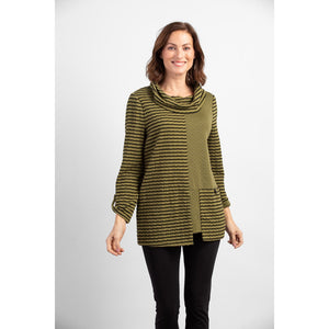 Mixed Pocket Tunic Top 51412