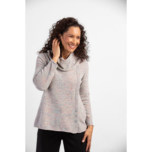 Cowl Neck Tunic Top 87740