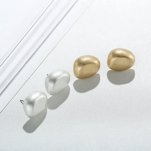 Brushed Stud Earrings Jewelry 231013 BTJE