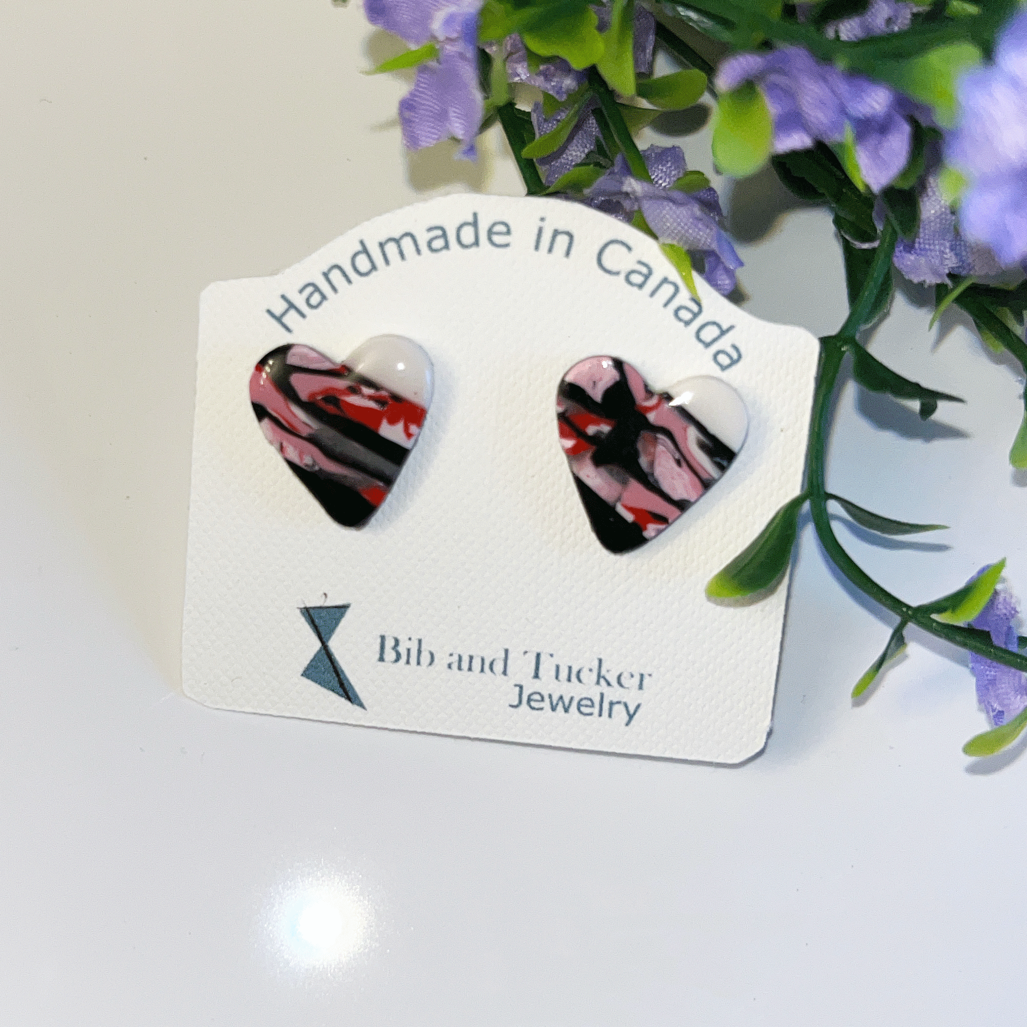 Callie Heart Stud Earrings BTJE