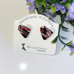 Load image into Gallery viewer, Callie Heart Stud Earrings BTJE
