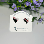 Load image into Gallery viewer, Callie Heart Stud Earrings BTJE
