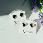 Load image into Gallery viewer, Callie Heart Stud Earrings BTJE
