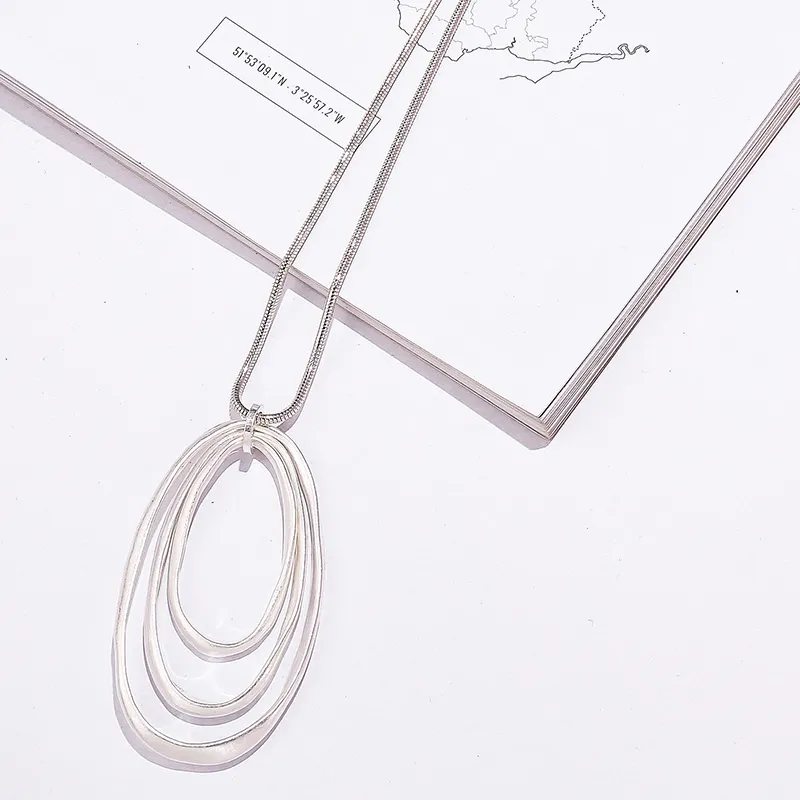 Multi-Circle Necklace Jewelry 231249 BTJE