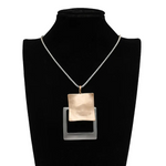 Load image into Gallery viewer, Geometric Square Necklace Jewelry 231654 BTJE
