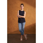 Load image into Gallery viewer, Sleeveless Boatneck T-Shirt R764620C Top
