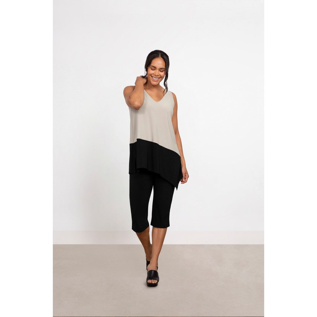 Colour Block Reversible Angle Tank Top 21197CB