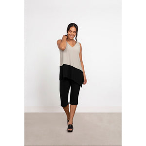 Colour Block Reversible Angle Tank Top 21197CB