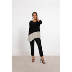 Load image into Gallery viewer, Colour Block Reversible Angle Top, 3/4 Sleeve Top 22269CB-2
