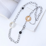 Load image into Gallery viewer, Irregular Oval Necklace Jewelry 231609 BTJE
