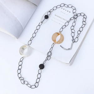 Irregular Oval Necklace Jewelry 231609 BTJE