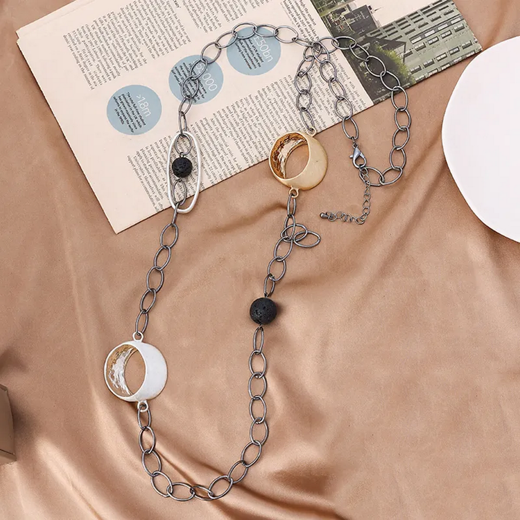 Irregular Oval Necklace Jewelry 231609 BTJE