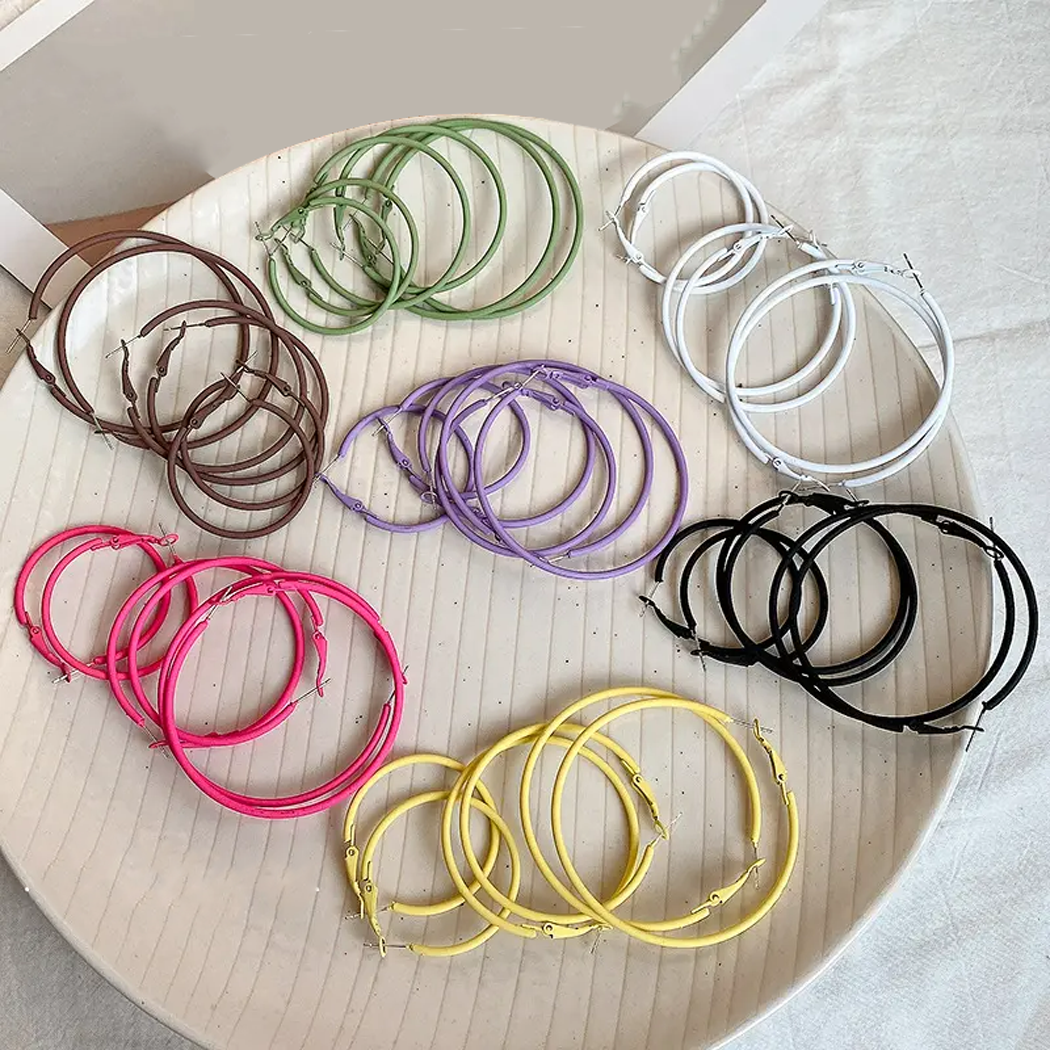 Round Hoop Earring Jewelry 232A017 BTJE