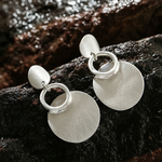 Load image into Gallery viewer, Brushed Dangle Earrings Jewelry 231012 BTJE
