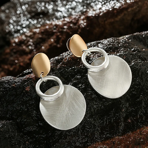 Brushed Dangle Earrings Jewelry 231012 BTJE