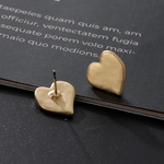 Load image into Gallery viewer, Dainty Heart Stud Earrings Jewelry 231136 BTJE

