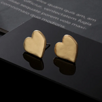 Load image into Gallery viewer, Dainty Heart Stud Earrings Jewelry 231136 BTJE
