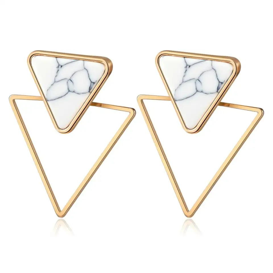 Triangle Convertible Acrylic Drop Earrings 232151 BTJE