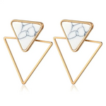 Load image into Gallery viewer, Triangle Convertible Acrylic Drop Earrings Jewelry 232151 BTJE
