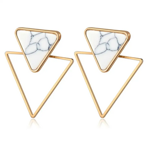 Triangle Convertible Acrylic Drop Earrings Jewelry 232151 BTJE