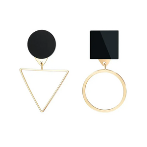 Acrylic Drop Stud Earrings Triangle/Circle Jewelry 23242S BTJE