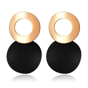 Circle Acrylic Drop Stud Earrings Jewelry 232474H BTJE