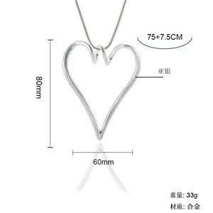 Twisted Heart Necklace Jewelry 231048 BTJE