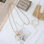 Load image into Gallery viewer, Loop Ring Necklace Jewelry 23169 BTJE
