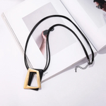 Load image into Gallery viewer, Double Geometric Necklace Jewelry 231280 BTJE

