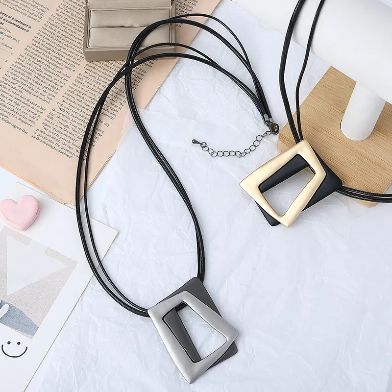 Double Geometric Necklace Jewelry 231280 BTJE