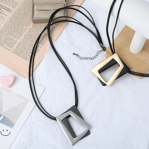 Double Geometric Necklace Jewelry 231280 BTJE