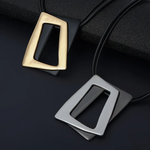 Load image into Gallery viewer, Double Geometric Necklace Jewelry 231280 BTJE
