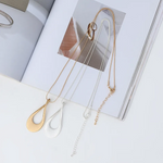 Load image into Gallery viewer, Teardrop Necklace Jewelry 231335 BTJE

