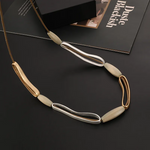 Load image into Gallery viewer, Oval Necklace Jewelry 231730 BTJE
