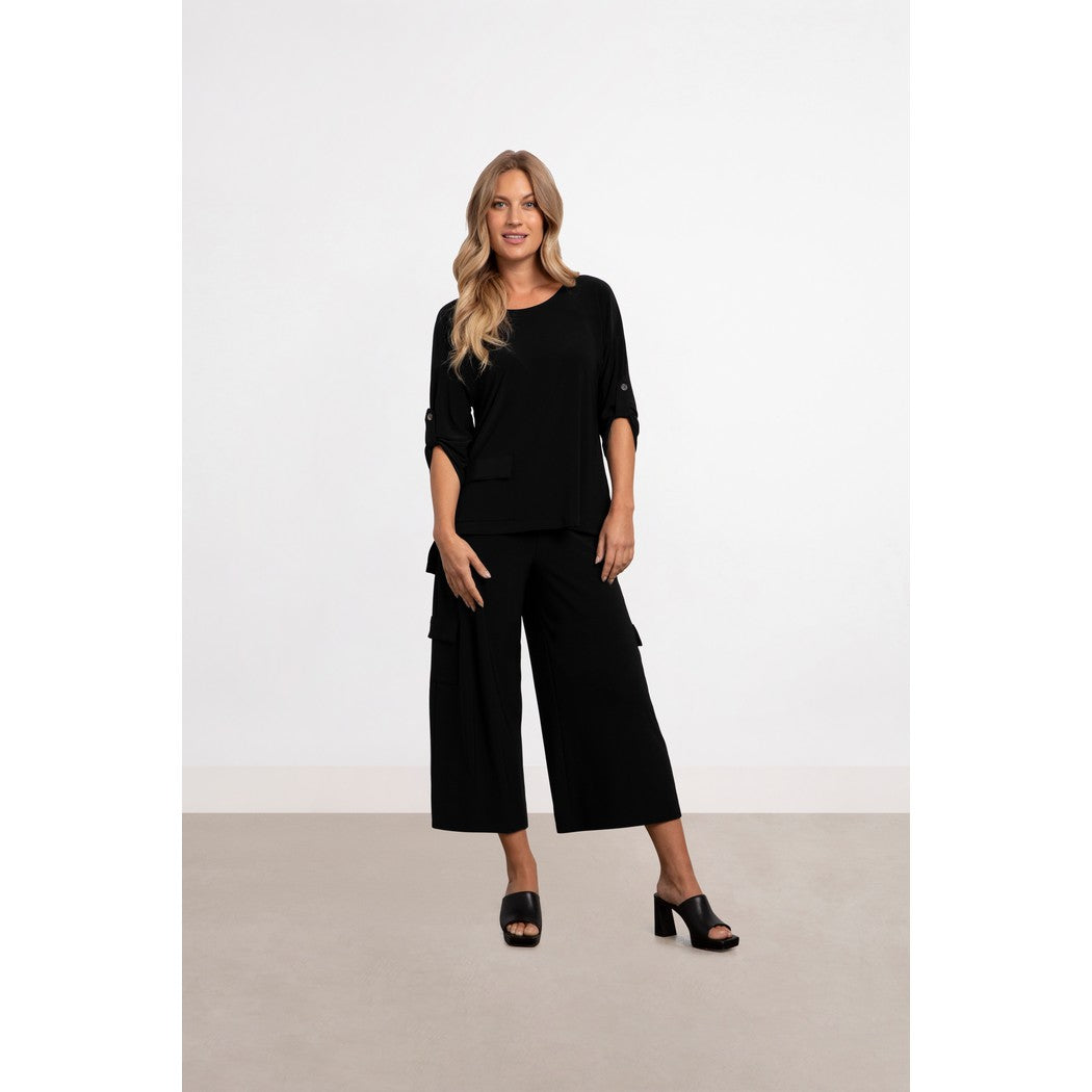 Safari Top, Elbow Sleeve Top 22258-4