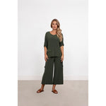 Load image into Gallery viewer, Safari Top, Elbow Sleeve Top 22258-4
