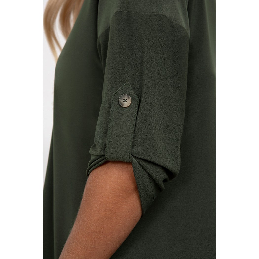 Safari Top, Elbow Sleeve Top 22258-4