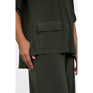 Safari Top, Elbow Sleeve Top 22258-4