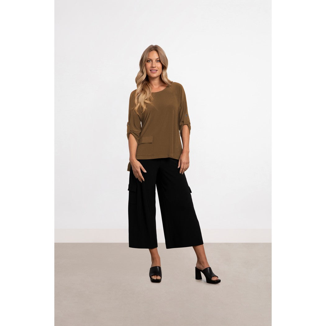 Safari Top, Elbow Sleeve Top 22258-4