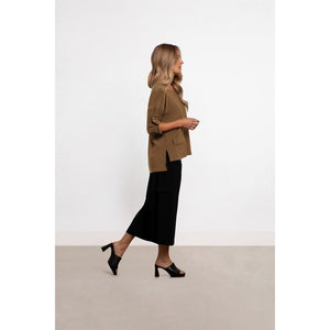 Safari Top, Elbow Sleeve Top 22258-4